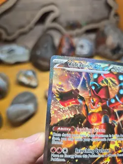 Pokemon TCG Volcanion EX Sv09: Journey Together #182/159 Sir NM+ Condition - Image 4