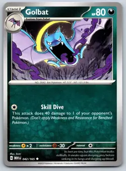 Golbat - Scarlet Violet 151 MEW 042/165 Pokemon Card NM - Image 1