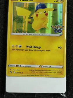 Pokemon Pikachu 028/078 Pokemon GO Stamp Sealed Gamestop - Image 4