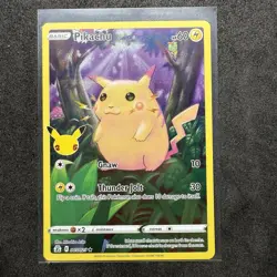 Pikachu 005/025 Celebrations Holo Full Art Ultra Holo Rare Pokemon TCG - Image 3
