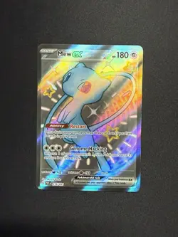 Pokemon TCG Mew EX 216/091 Paldean Fates Holo Shiny Full Art NM - Image 1