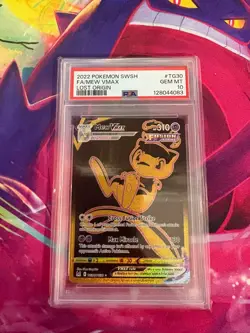Mew Vmax TG30/TG30 Lost Origin English PSA Graded 10 Pokemon TCG - Image 1