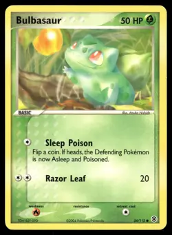 BULBASAUR 54/112 COMMON FIRERED & LEAFGREEN POKEMON - Image 1