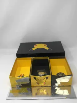 Pokemon Celebrations Ultra Premium 25th Anniversary Box With Pin And Coins - Image 4