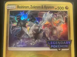 JUMBO Reshiram, Zekrom & Kyurem 2018 Black Star Promo - Legendary Pokemon - Image 3