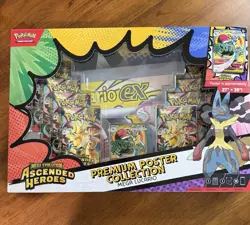Pokemon Mega Evolution Ascended Heroes Premium Poster Collection Mega Lucario EX - Image 1