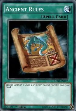Ancient Rules - 1st Edition LDK2-ENK27 - NM - YuGiOh - Image 1