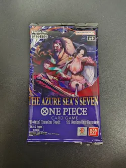 [ENG] 1 One Piece Card Game The Azure Sea's Seven OP-014 Booster Pack 12 Cards - Image 1