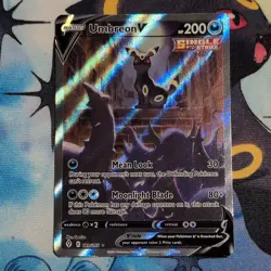 Umbreon V (Alt Full Art) #189/203 – Evolving Skies SWSH – Holo – NM Pokemon Card - Image 1