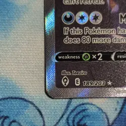 Umbreon V (Alt Full Art) #189/203 – Evolving Skies SWSH – Holo – NM Pokemon Card - Image 3