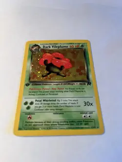 Pokemon TCG Dark Vileplume 1st Edition Holo Rare Team Rocket 13/82 60 HP Card - Image 2