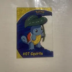Topps Pokemon Squirtle #07 PC4 TV Animation Edition Clear Card LP blue label - Image 3