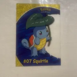 Topps Pokemon Squirtle #07 PC4 TV Animation Edition Clear Card LP blue label - Image 4