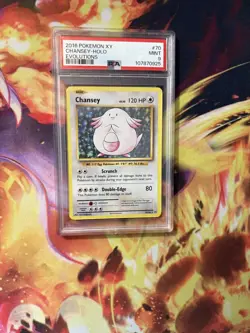 Chansey Holo 2016 Pokemon XY Evolutions #70 PSA 9 - Image 1