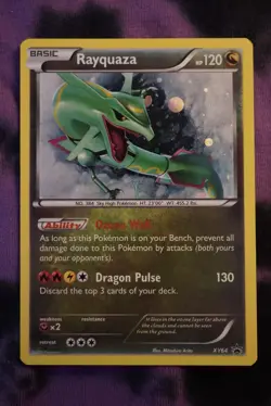 Pokemon Rayquaza XY64 Promo Holo Basic XY Dragon Pulse 120HP Card - Image 1