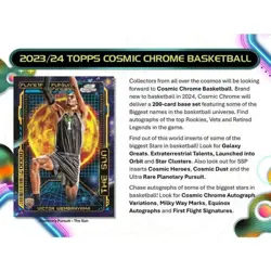 Topps NBA 2023-24 Cosmic Chrome Hobby Trading Card / Case (12 Box) - Image 2