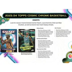 Topps NBA 2023-24 Cosmic Chrome Hobby Trading Card / Case (12 Box) - Image 4