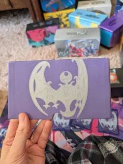 Pokemon Sun & Moon Base Set Lunala Empty ETB W/ 4 Dividers And GX Marker - Image 3