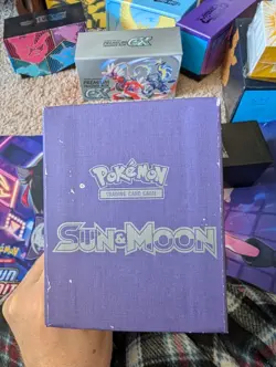 Pokemon Sun & Moon Base Set Lunala Empty ETB W/ 4 Dividers And GX Marker - Image 5