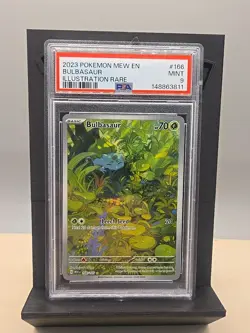 PSA 9 Pokemon Bulbasaur Illustration Card 166/165 Scarlet & Violet 151 Series - Image 1