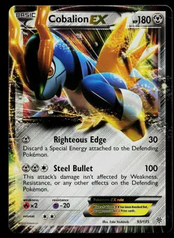 Pokemon Card - Cobalion EX Plasma Storm 93/135 Holo Rare EX 2013 - Image 1