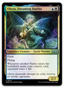 Obyra, Dreaming Duelist #210 (Foil) (NM) Wilds of Eldraine WOE Magic MTG - Image 1