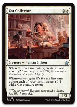 Cat Collector #4 (NM) Foundations FDN Magic MTG - Image 1