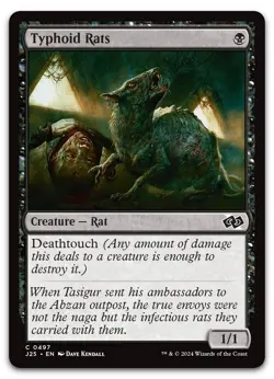 Typhoid Rats #497 (NM) Foundations Jumpstart J25 Magic MTG - Image 1