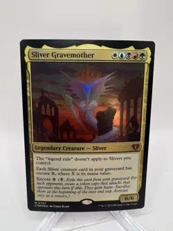 Magic: The Gathering Sliver Gravemother 707 Commander Masters Foil MTG - Image 1