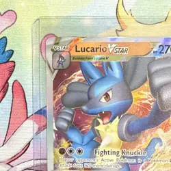 Pokemon TCG Lucario v and VSTAR SWSH213/SWSH214 Near Mint Condition - Image 3