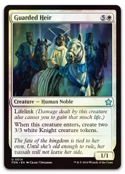 Guarded Heir #14 (Foil) (NM) Foundations FDN Magic MTG - Image 1