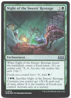 Night of the Sweets' Revenge Foil U Wilds of Eldraine 178 LP - Image 1