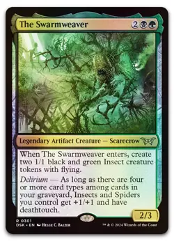 The Swarmweaver (0301) #301 (Foil) (NM) Duskmourn DSK Magic MTG - Image 1
