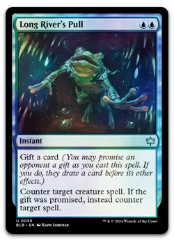 Long River's Pull #58 (Foil) (NM) Bloomburrow BLB Magic MTG - Image 1