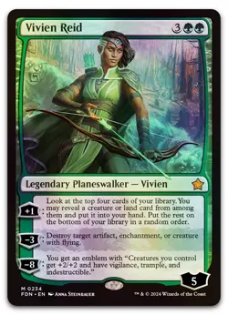 Vivien Reid #234 (Foil) (NM) Foundations FDN Magic MTG - Image 1