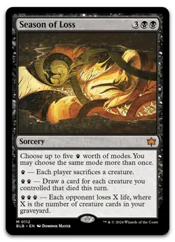 Season of Loss #112 (NM) Bloomburrow BLB Magic MTG - Image 1