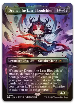 Drana, the Last Bloodchief (Rainbow Foil) #1684 NM Secret Lair Drop Magic MTG - Image 1