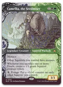 Camellia, the Seedmiser (Showcase) #328 (NM) Bloomburrow BLB Magic MTG - Image 1