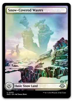 Snow-Covered Wastes (0309) #309 (Foil) (NM) Modern Horizons 3 MH3 Magic MTG - Image 1