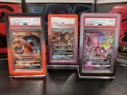 2019 POKEMON BLACK STAR PROMO #SM197 GRENINJA GX, CHARIZARD GX, MEWTWO GX PSA 10 - Image 1