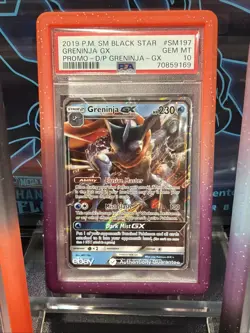 2019 POKEMON BLACK STAR PROMO #SM197 GRENINJA GX, CHARIZARD GX, MEWTWO GX PSA 10 - Image 2
