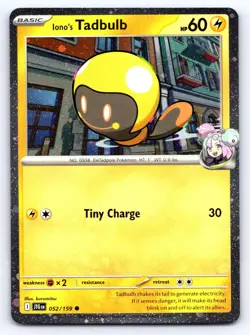Iono's Tadbulb 052/159 Cosmos Holo Promo Pokemon NM - Image 1