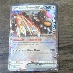 Pokemon Bloodmoon Ursaluna EX 177 Sv: Scarlet & Violet Promo Holo English 2024 - Image 2