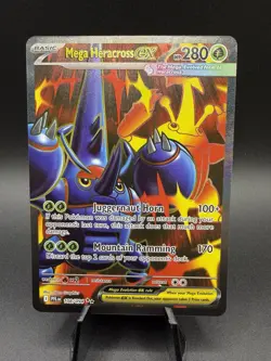 Pokemon TCG Phantasmal Flames Full Art Mega Heracross EX 108/94 - Image 1