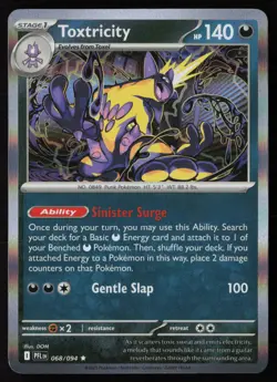 Pokemon Toxtricity 068/094 ME02: Phantasmal Flames Normal Pack Fresh - NM - Image 1