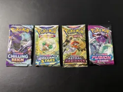 Pokemon TCG: Pokemon Sword & Shield Booster Packs x4 - New Factory Sealed - Image 1