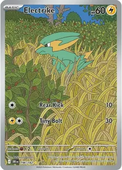 x1 Electrike - 196/182 - Illustration Rare Pokemon SV10 Destined Rivals M/NM - Image 1
