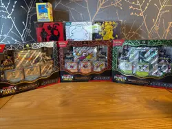 Pokemon TCG Paldean Fates Premium Collection Meowscarada Skeledirge Quaquaval - Image 1