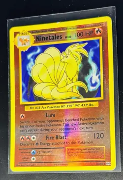 Pokemon TCG XY Evolutions Ninetales 15/108 Reverse Holo MP Rainbow Foil - Image 2