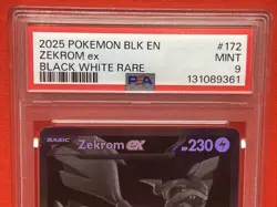 Pokemon Zekrom ex 172/086 Secret Rare Full Art PSA 9 Mint 2025 Holo - Image 3